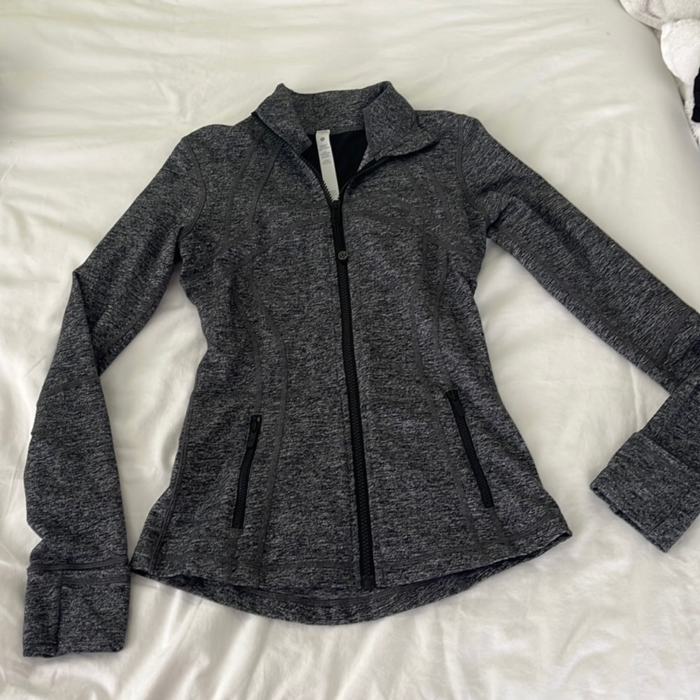 Lululemon Align Define Jacket Size 4 Heathered Black
